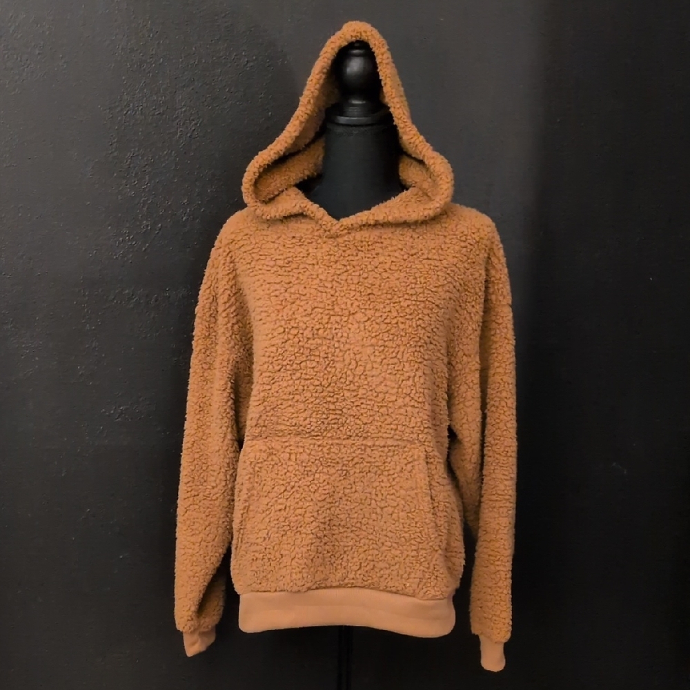 American Eagle Outfitters Tan Sherpa Hoodie